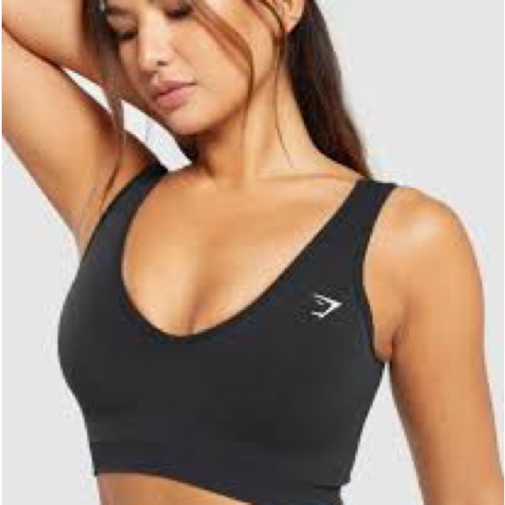 Gymshark Everyday Seamless Black Sports Bra Large
